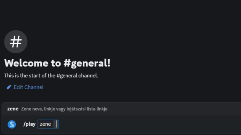 A zenelejátszás indításának bemutatása.